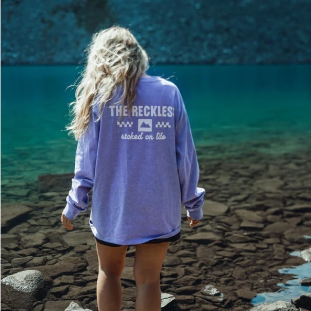 The Reckless Women's Purple Long Sleeve Tee